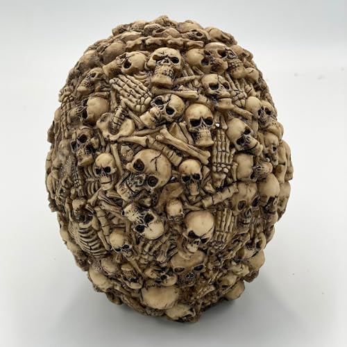 Realistic 3D Skull Decor Figurine for Home and Halloween