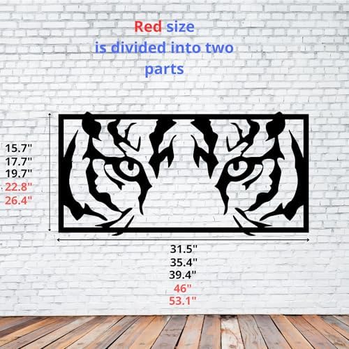 Vailla Wooden Tiger Head Wall Art Decor Sculpture