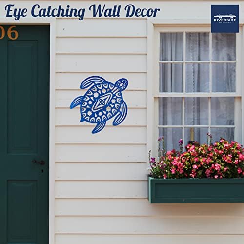 Riverside Designs Sea Turtle Wall Decor 18 Inches Blue