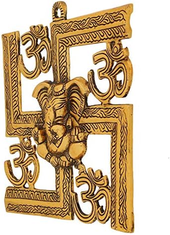 Himalayan Craft Ganesha Wall Hanging Brass Statue Decor