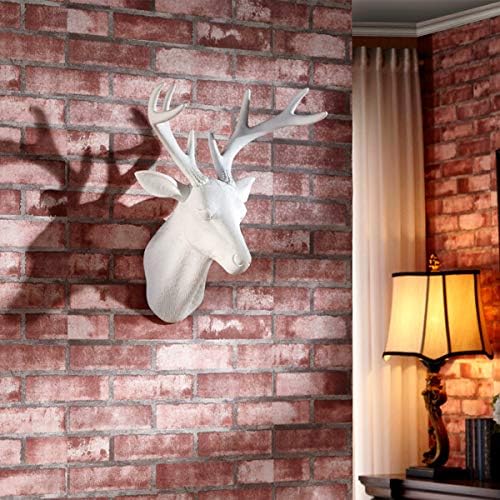 Notakia White Deer Head Wall Sculpture