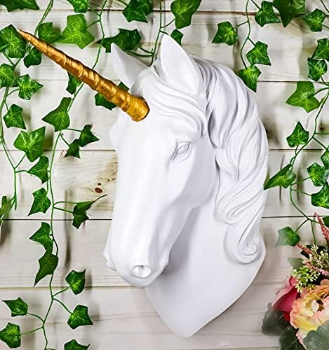 Ebros Her Majesty White Unicorn Wall Decor 3D Sculpture