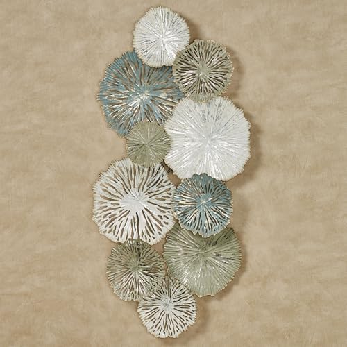 Touch of Class Silas Abstract Wall Art - Sage Green Slate Blue Ivory
