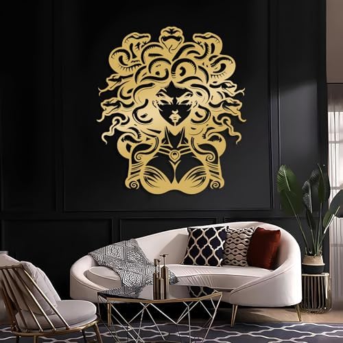 Larnt Medusa Wall Art Black 21x24 Inch