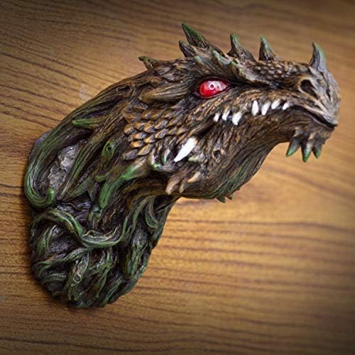 Fantasy Green Dryad Tree Wall Decor with LED Eyes