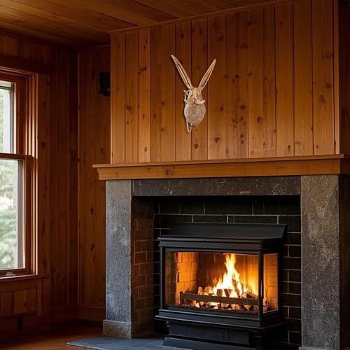 Xuanpax Gold Rabbit Wall Sculpture Vintage Decor