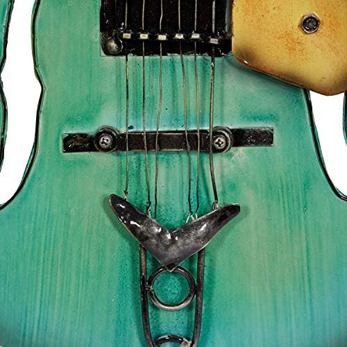 Deco 79 Wall Sculpture Set of 2 Metal Guitar Decor