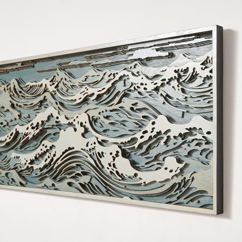 NEODECO Parametric Wood Waves Wall Decor