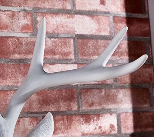 Notakia White Deer Head Wall Sculpture