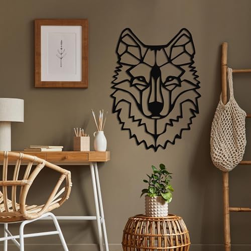 DEKADRON Wolf Head 3D Wall Sculpture - 17x24 Inch