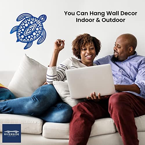 Riverside Designs Sea Turtle Wall Decor 18 Inches Blue