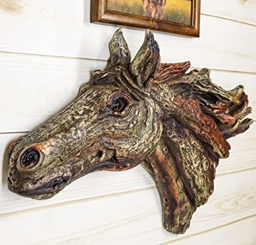 Ebros Gift Mustang Horse Head Wall Sculpture 185 Inches Wide