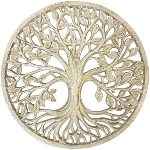 Top Brass Tree of Life Wall Sculpture - 11 58 Diameter