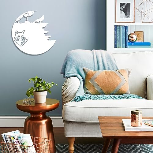 Fayholy Wild Wolf Metal Wall Decor