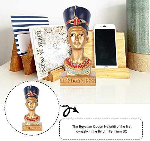BESPORTBLE Nefertiti Statue Resin Sculpture Home Decor
