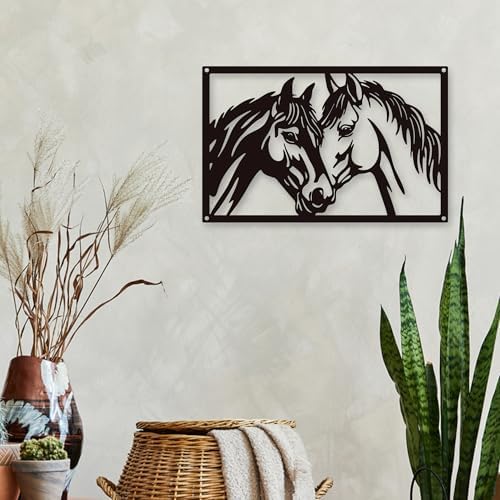 Xedatric Metal Horse Wall Art 1pc Decor