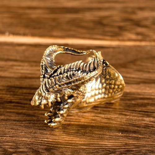 CHOVY Vintage Brass Banjo Dragon Head Wall Decor 1