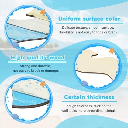 Wooden Seagull Wall Decor 3 Piece Set