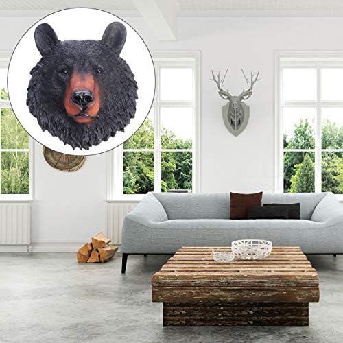 VOSAREA Resin Bear Head Wall Sculpture