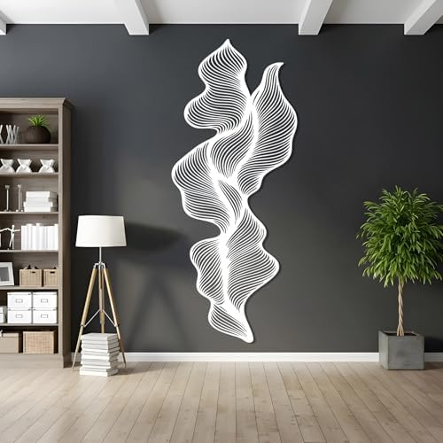 Abstract Line Metal Wall Art Decor - Modern Luxury Style