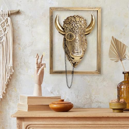 Newinhome Animal Heads Wall Decoration Resin Sculptures