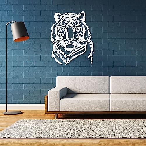 Fayholy Metal Tiger Wall Decor - Hanging Tiger Head Art