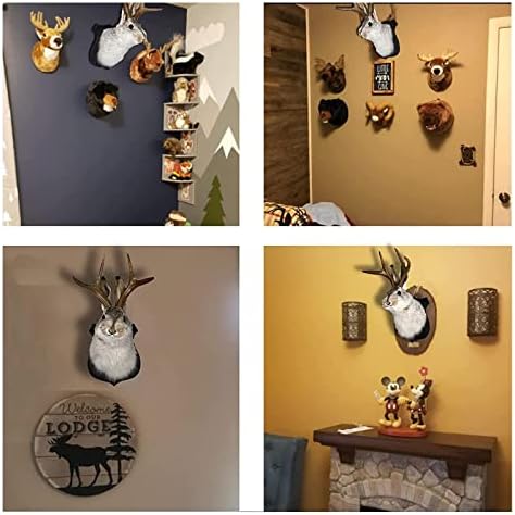 Antlers Head Sculpture Wall Hanging Decor