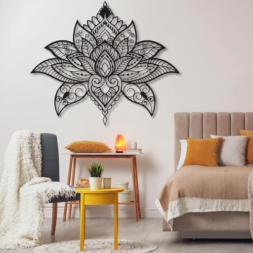 Mandala Lotus Metal Wall Art - 18 x 21