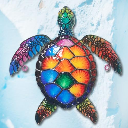3 Pack Weatherproof Metal Sea Turtle Wall Art Decor