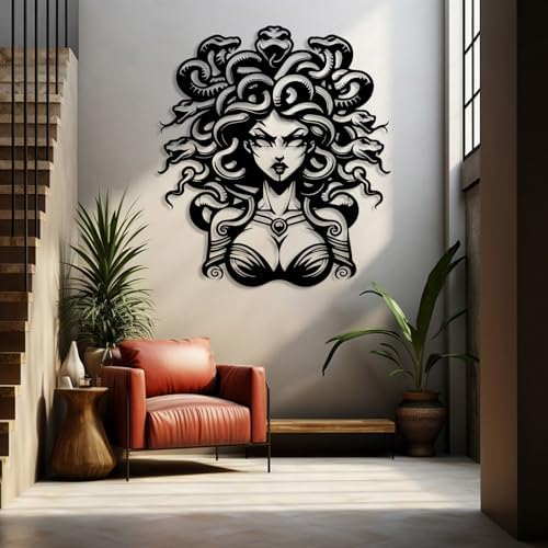 Larnt Medusa Wall Art Black 21x24 Inch