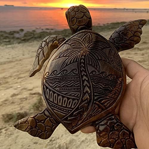 Siluyado Hawaiian Turtle Wall Sculpture - Ocean Resin Decor for Bathroom
