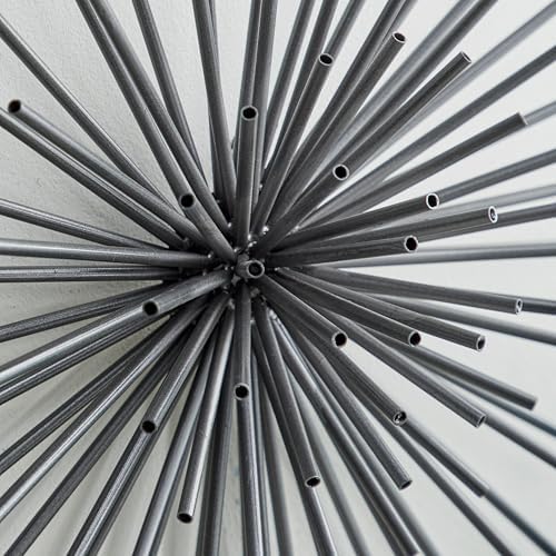 Deco 79 3D Metal Wall Sculpture Set of 3 Black