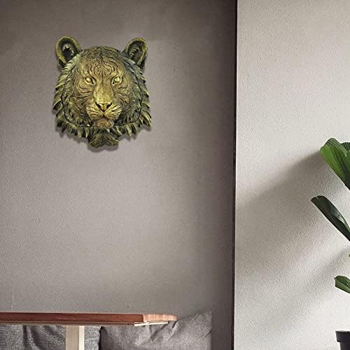 Resin Tiger Wall Sculpture Exquisite Animal Head Decor for Home