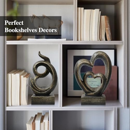 Heart Statue Decoration Romantic Sculpture for Home and Office