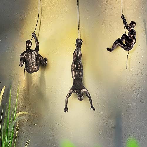 Climbing Man Wall Sculpture Modern Decor