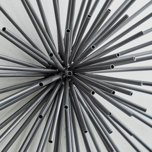 Deco 79 3D Metal Wall Sculpture Set of 3 Black