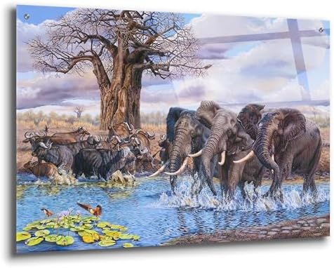 Epic Art Waterhole Acrylic Wall Art 36x24