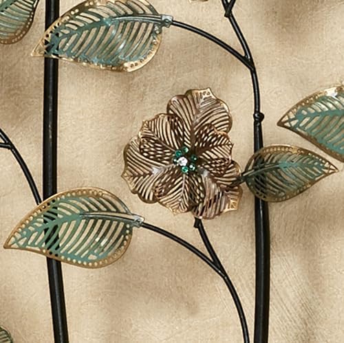 Touch of Class Dainty Flowers Metal Wall Art Sculpture