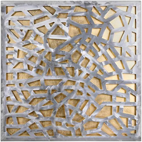 Empire Art Direct Gold Enigma Polished Steel Wall Sculpture