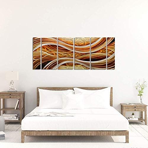 Yihui Arts Abstract Metal Wall Art Set - 6 Piece