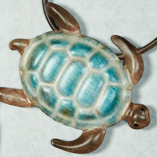 Touch of Class Coastal Style Turtle Metal Wall Art