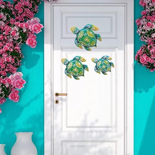 JFRISING Metal Sea Turtle Wall Art Decor Set of 3