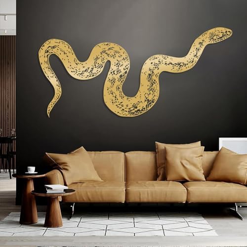 Giant Snake Metal Wall Art Decor Unique Wildlife Wall Hanging