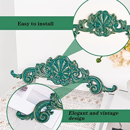 Sungmor 2PC Cast Iron Fleur De Lis Wall Decor