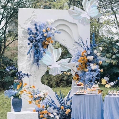 Decorative Butterfly Wall Art 1969 Inch White Iridescent
