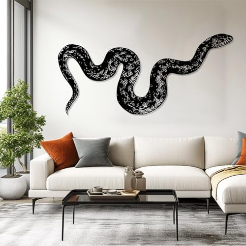 Giant Snake Metal Wall Art Decor Unique Wildlife Wall Hanging