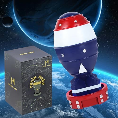 Mini Nuke Bomb Storage Box Statue Blue