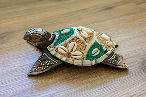 G6 Collection 4-Piece Wooden Tortoise Wall Hanging Sculptures