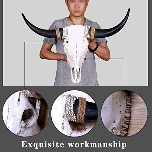 COLOM Fake Animal Skull Wall Decor Cow Head Sculpture