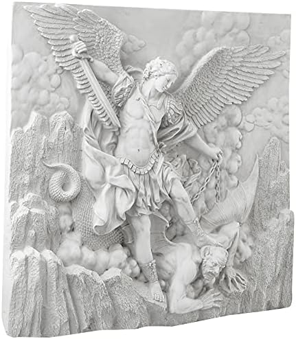 Design Toscano Michael the Archangel Wall Frieze Sculpture 22 Inches Wide